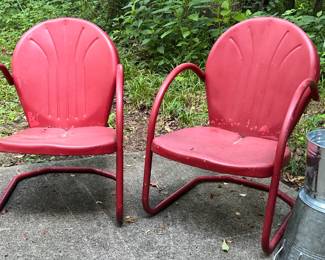 VTG Metal Out door chairs