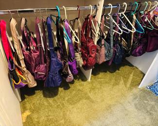 An entire room, a full closet and racks in the hallway.