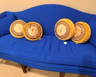 Cobalt blue couch