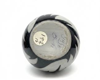 Art Deco Style Black and White Wedding Vase third image