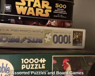 Assorted Puzzles and Board Games