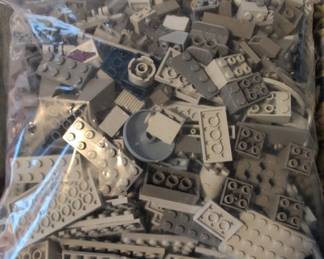 LEGO Building Bricks Assortment Gray and White