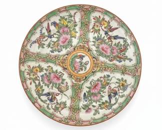 Rose Medallion Porcelain Plate