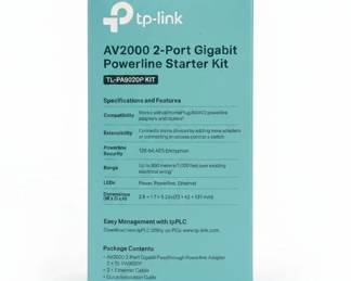 TPLink AV Port Gigabit Powerline Starter Kit TLPAP KIT