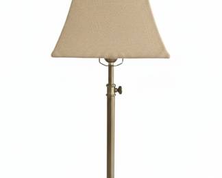 Brushed Nickel Adjustable Task Lamp with Linen Shade