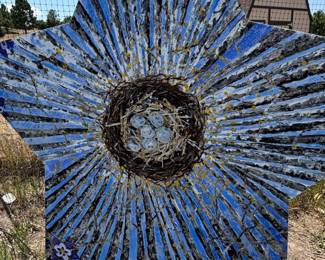 HandPainted Folk Art Star Garden Sculpture From Castle Rock Fundraiser second image