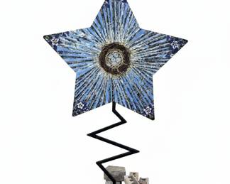HandPainted Folk Art Star Garden Sculpture From Castle Rock Fundraiser third image