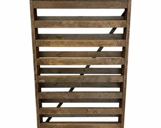 Vintage Wooden Slat Drying Rack or Screen second image