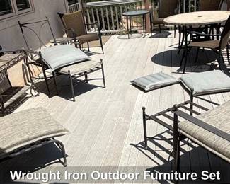 Wrought Iron Outdoor Furniture Set