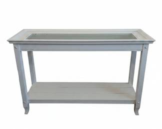 IKEA LIATORP White Console Table with Mirrored Top