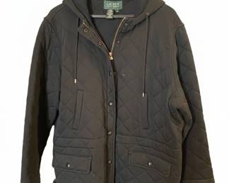 Lauren Ralph Lauren Quilted Hooded Jacket Size X