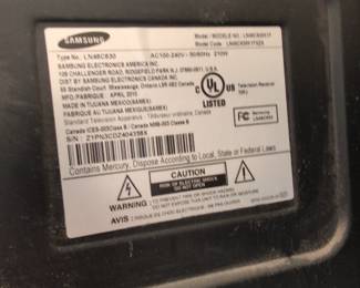 Samsung LNCKFXZA Inch p LCD HDTV third image