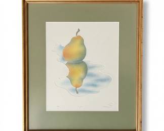 P.B. Laurent A Pear Embossed Lithograph