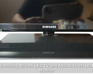 Samsung inch LED TV and Auria inch LED Monitor second image