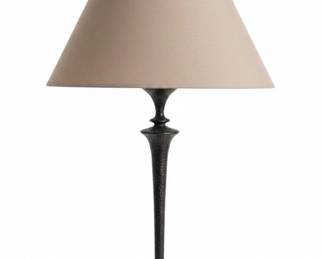 Hammered Metal Table Lamp with Tapered Shade Pottery Barn