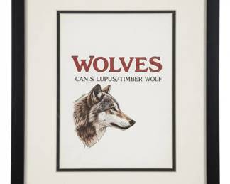 Carl Brenders One to One Gray Wolf Limited Edition Print