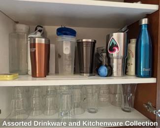 Assorted Drinkware and Kitchenware Collection
