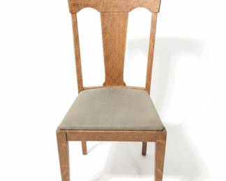 Arts and Crafts Oak Dining Chair