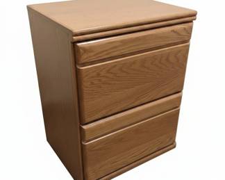 Vintage Oak Nightstand or End Table
