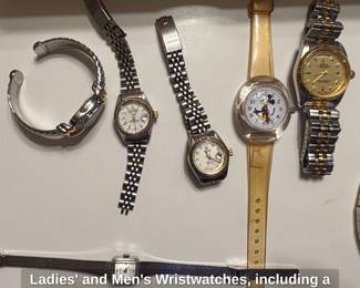 Ladies and Mens Wristwatches, including a potential Rolex