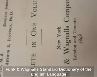 Funk Wagnalls Standard Dictionary of the English Language fourth image