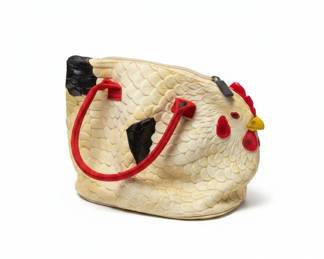 Rubber Chicken Hen Handbag Purse second image