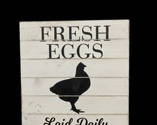 Farmhouse Style Fresh Eggs Sign