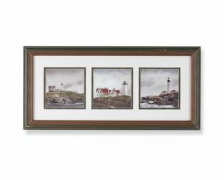 Doug Brega Lighthouse Series Triptych Print