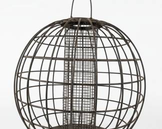 Vintage Wire Globe Squirrel Proof Bird Feeder
