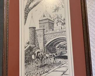 Alexandre Chateau Frontenac and Street Scene Framed Prints third image