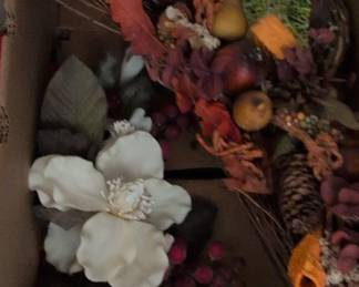 Fall Harvest Floral Arrangement in Wicker Basket