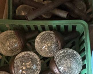 Gigalumi Solar Crackle Glass Ball Lights Set