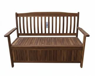 Teak Outdoor Storage Bench