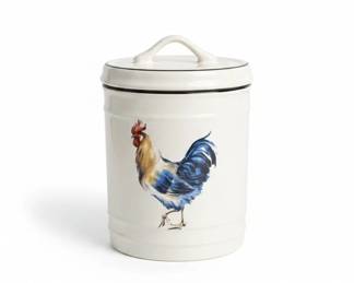 Certified International Morning Roosters Canister Set