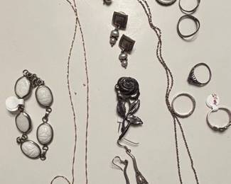 Sterling Silver and Costume Jewelry Lot