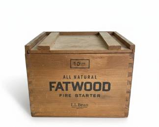 L.L.Bean LBS Fatwood Fire Starter Crate