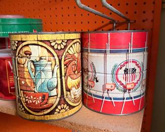 Vintage Tin Coffee Cans