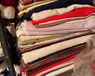 Tons of Vintage Linens and Fabric