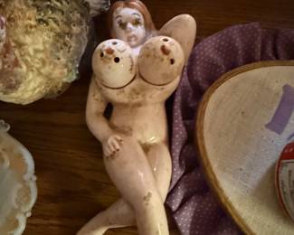 Naked Lady Ceramic Salt and Pepper