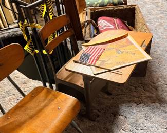 Vintage School Desk and Chair