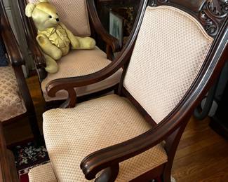 4 Piece Victorian Parlor Set- Has been Re-upolstered