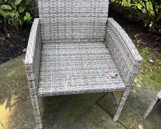 Patio Chair w/Ottoman