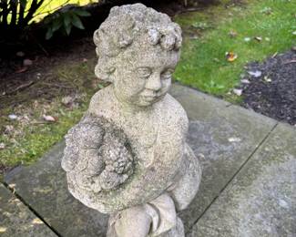 4 Garden Cherub Statues