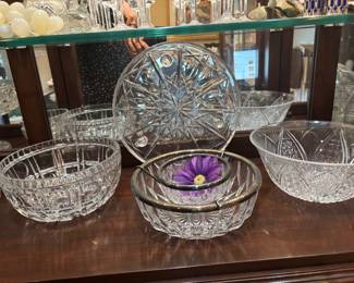 Crystal Bowls and Plates