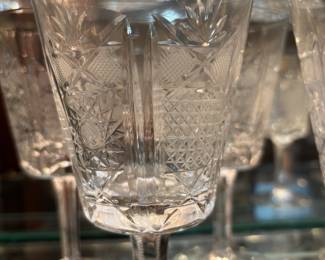 Beautiful Czech Stemware