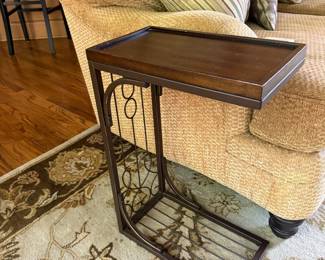 Brown & Burnished Copper Snack Table (1)