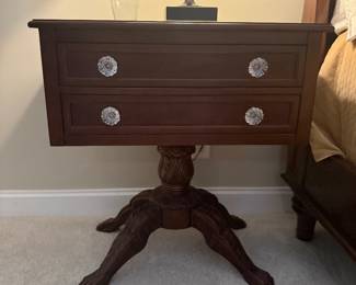 Bernhart nightstand on pedestal