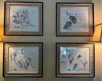 Uttermost Grace Feyock 'Sepia Leaf 4 piece art