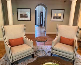 4 Bernhardt Wingback Chairs