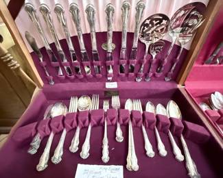 King Edward Silver Plate Flatware Set